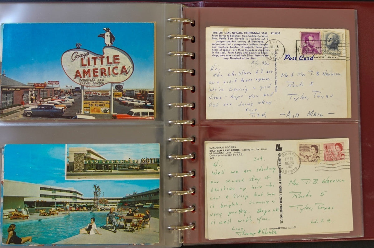 Postal History Of Texas Families Postcard & Cover Collection Album ZAYIX