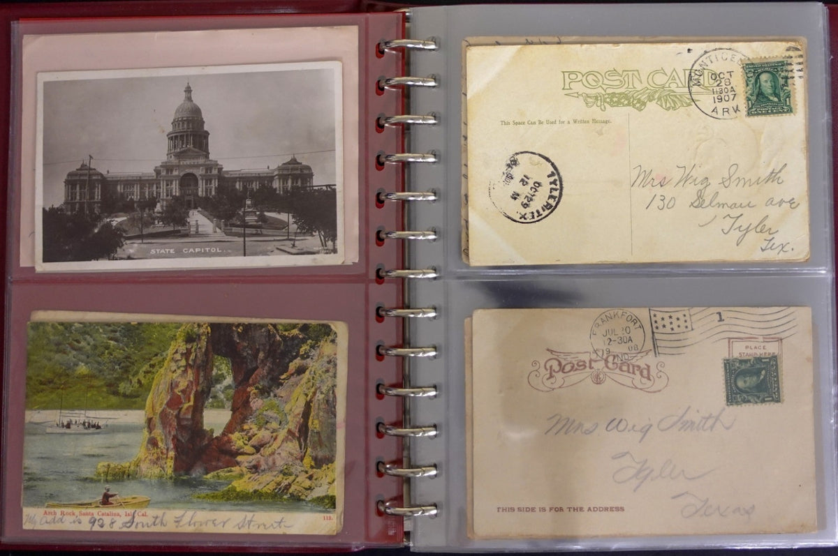 Postal History Of Texas Families Postcard & Cover Collection Album ZAYIX