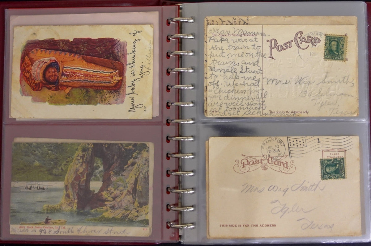 Postal History Of Texas Families Postcard & Cover Collection Album ZAYIX