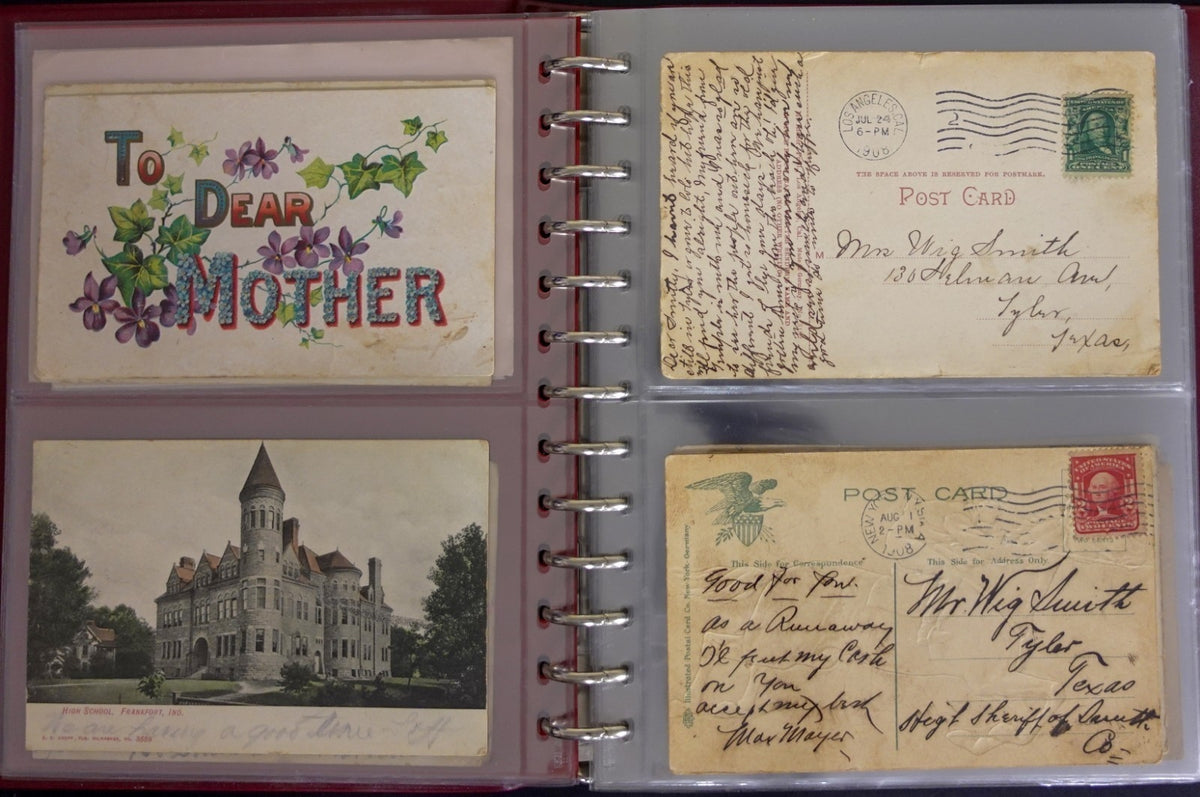 Postal History Of Texas Families Postcard & Cover Collection Album ZAYIX