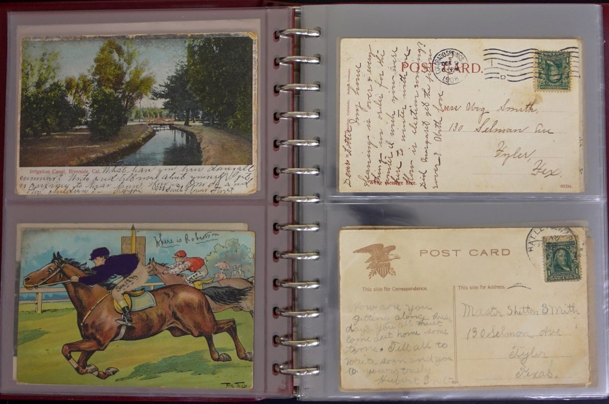 Postal History Of Texas Families Postcard & Cover Collection Album ZAYIX