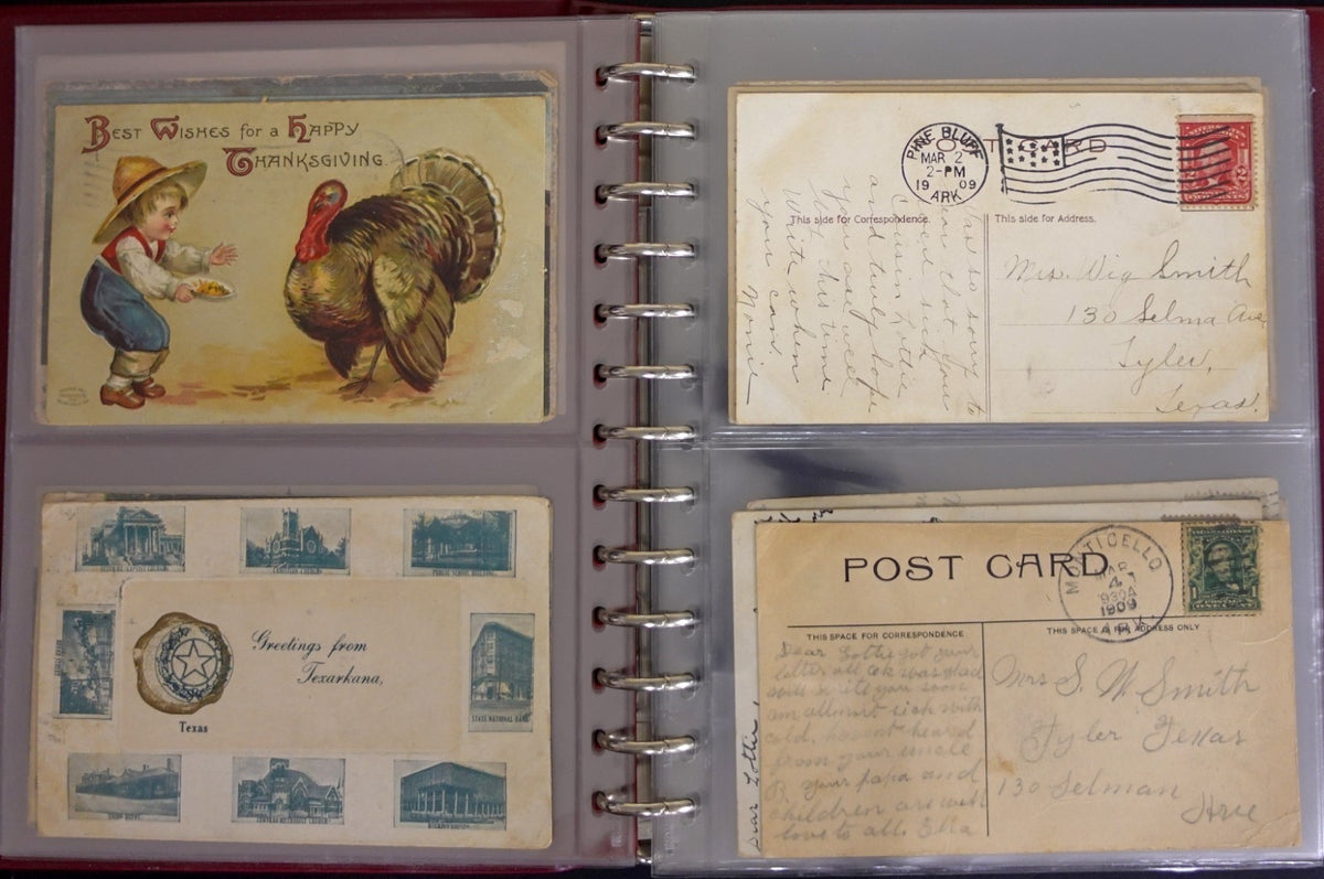 Postal History Of Texas Families Postcard & Cover Collection Album ZAYIX