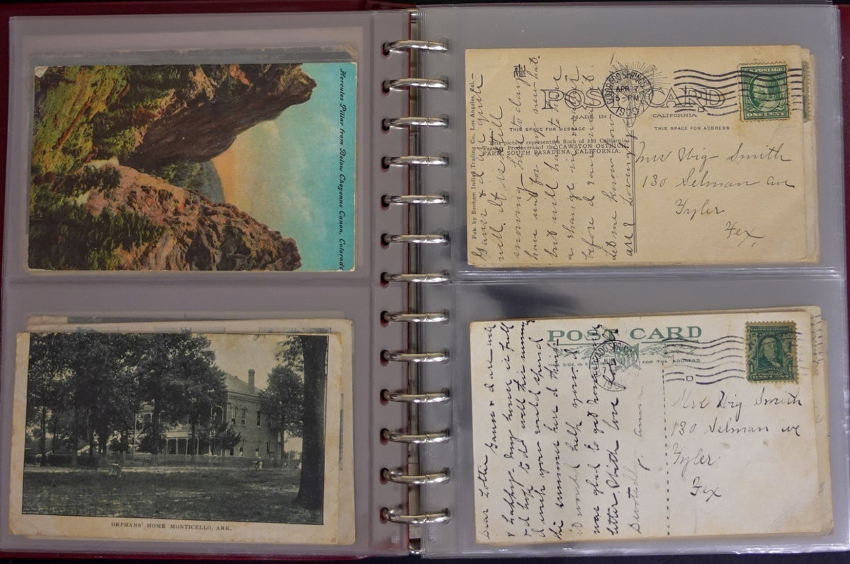 Postal History Of Texas Families Postcard & Cover Collection Album ZAYIX