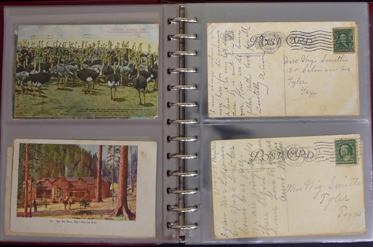Postal History Of Texas Families Postcard & Cover Collection Album ZAYIX