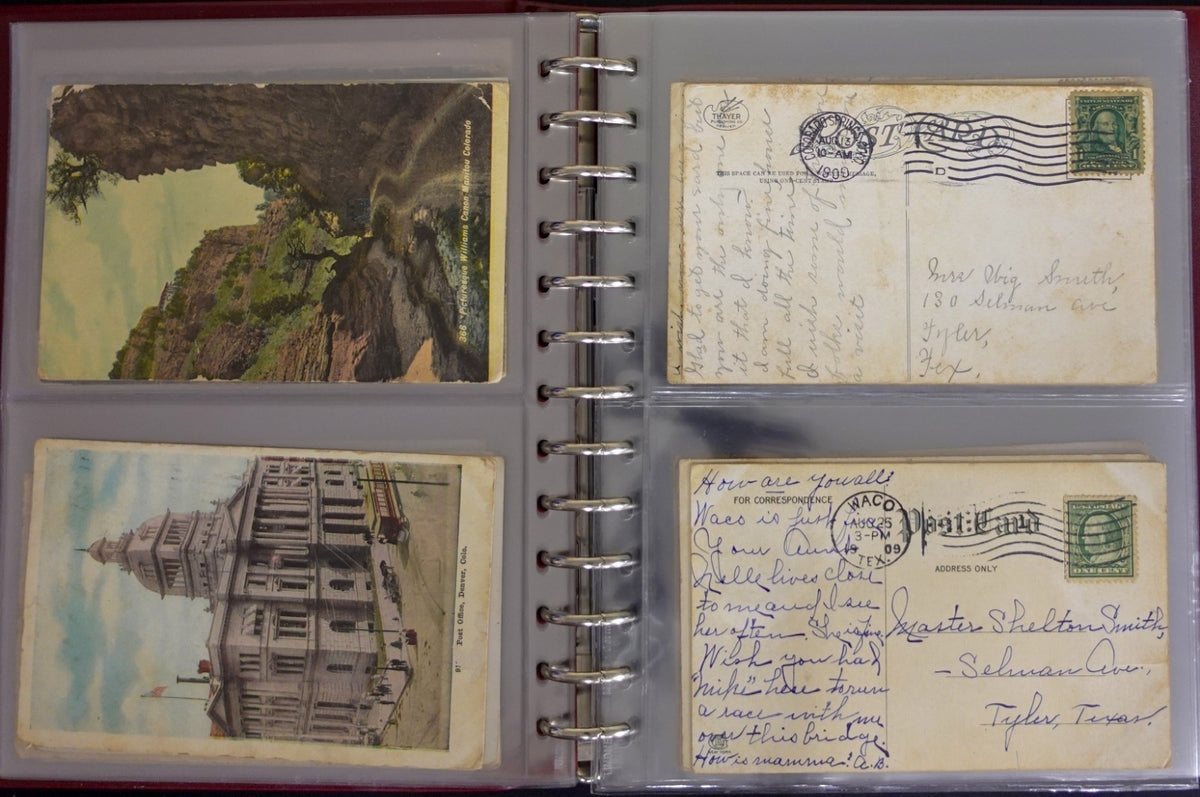 Postal History Of Texas Families Postcard & Cover Collection Album ZAYIX