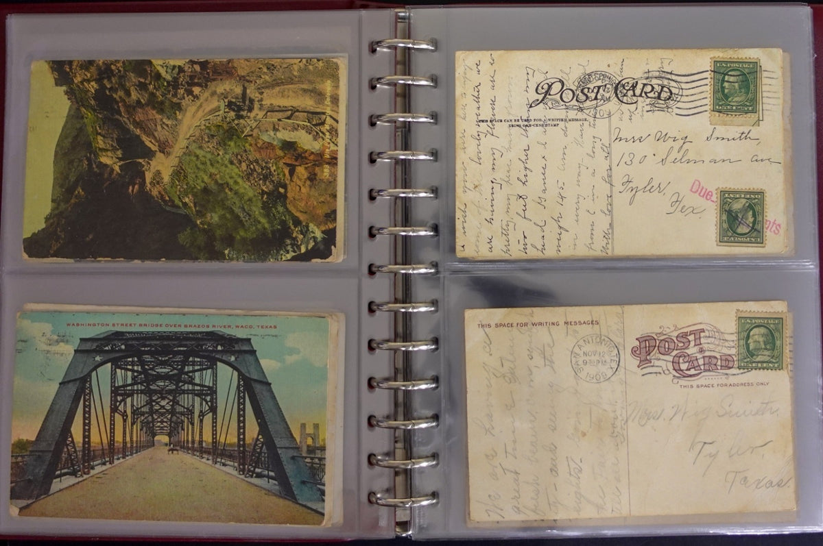 Postal History Of Texas Families Postcard & Cover Collection Album ZAYIX