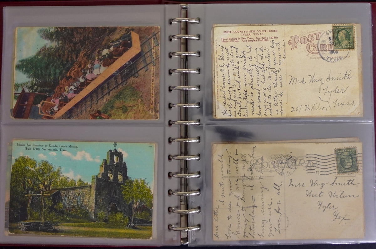 Postal History Of Texas Families Postcard & Cover Collection Album ZAYIX