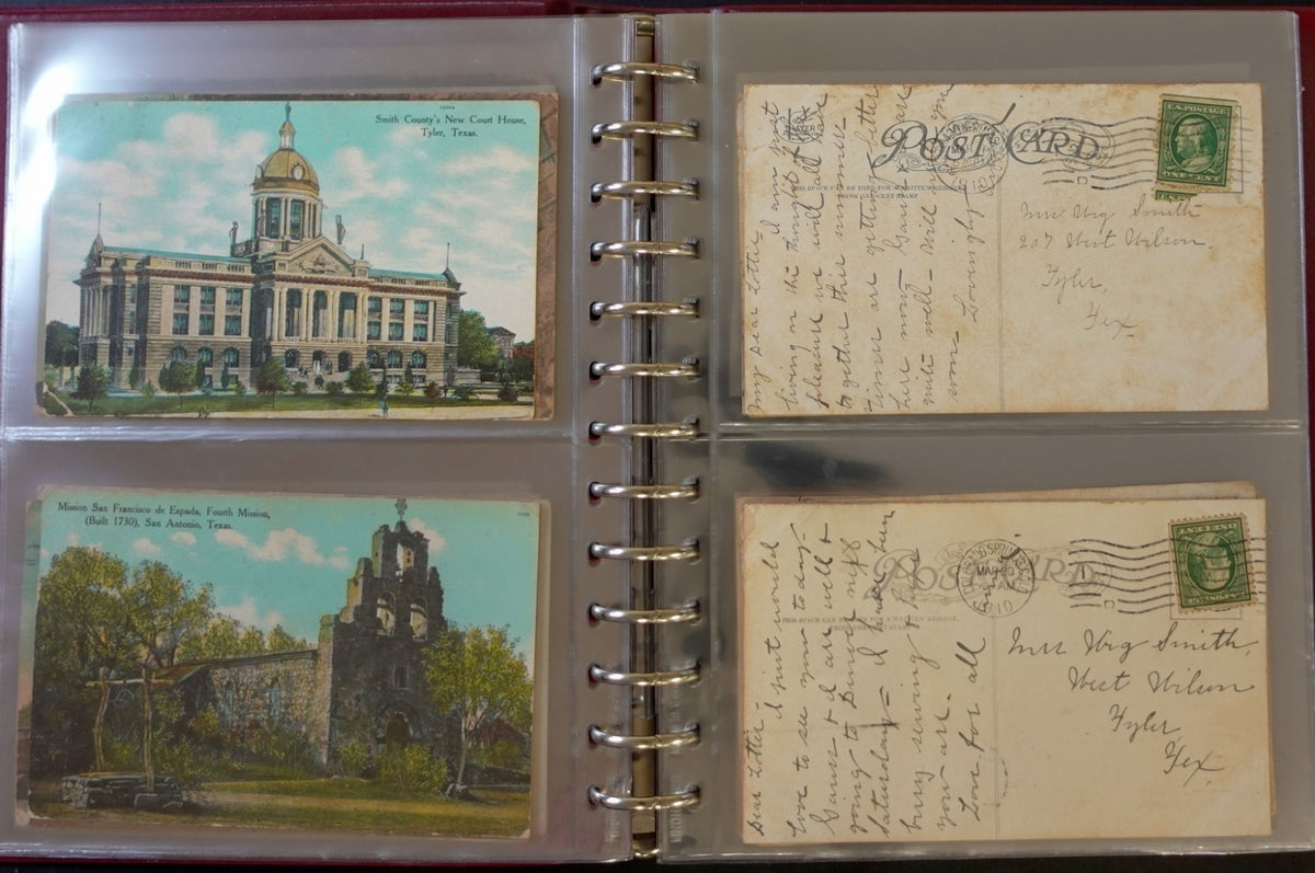 Postal History Of Texas Families Postcard & Cover Collection Album ZAYIX