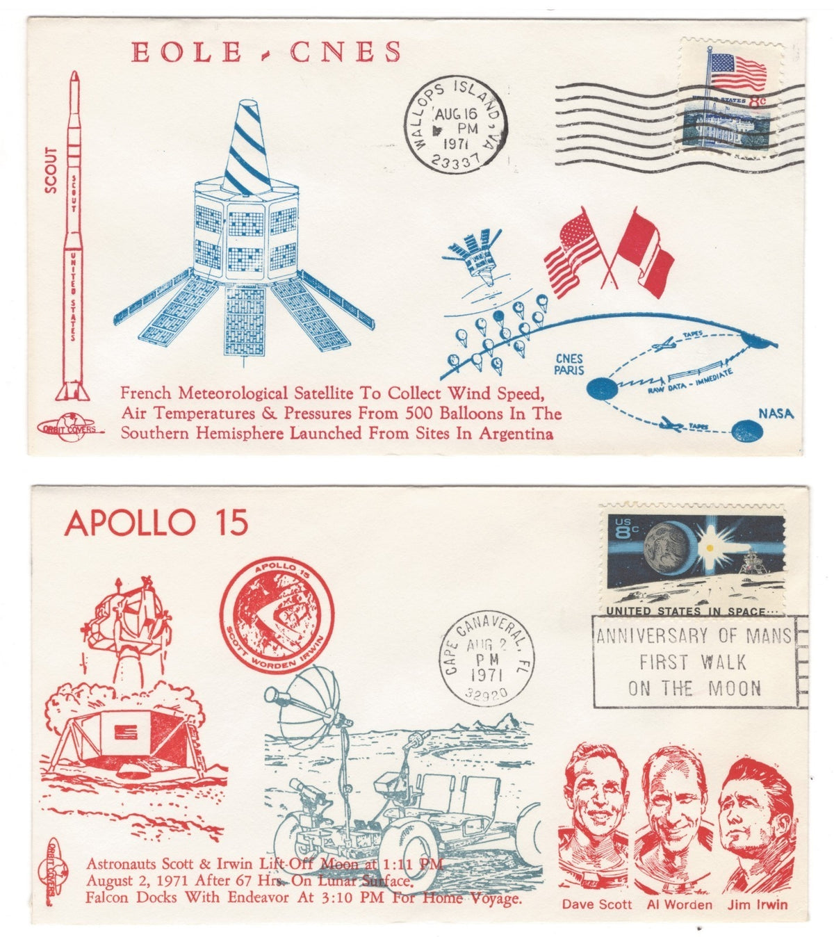 United States Space Event Covers & FDC Collection Album 1968-1989 ZAYIX