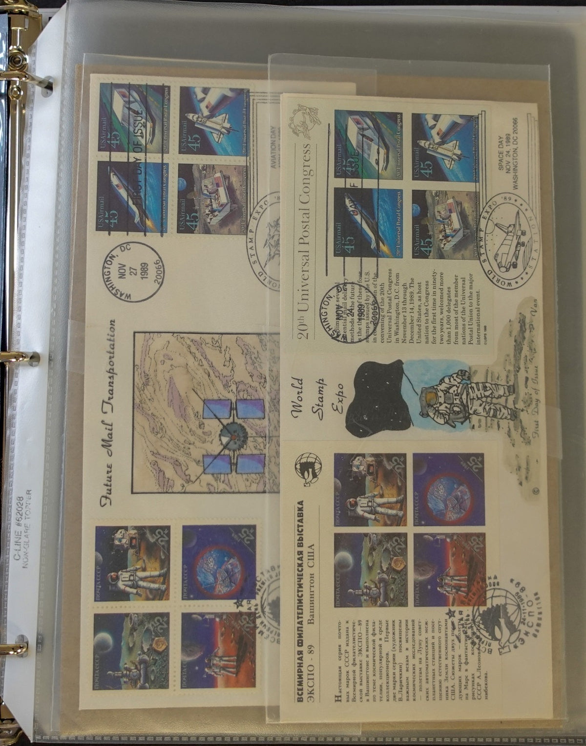 United States Space Event Covers & FDC Collection Album 1968-1989 ZAYIX
