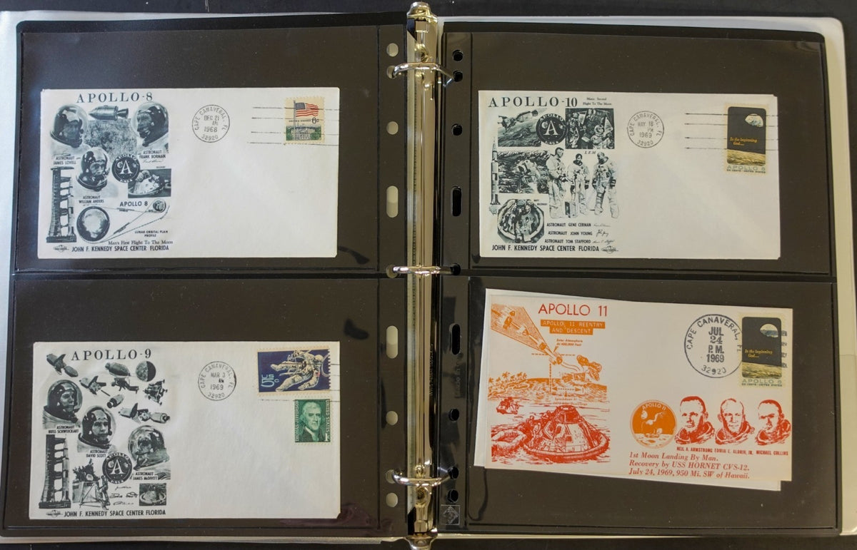 United States Space Event Covers & FDC Collection Album 1968-1989 ZAYIX