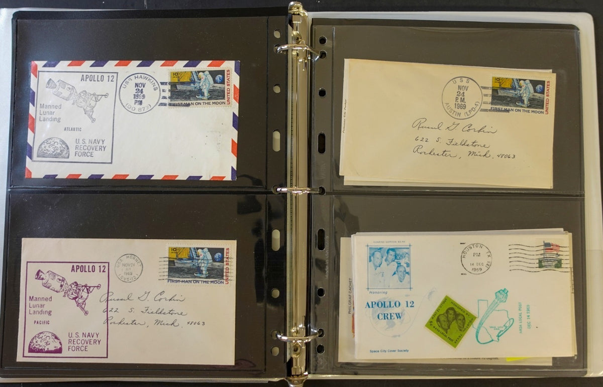 United States Space Event Covers & FDC Collection Album 1968-1989 ZAYIX