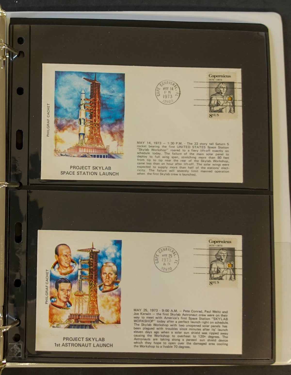 United States Space Event Covers & FDC Collection Album 1968-1989 ZAYIX