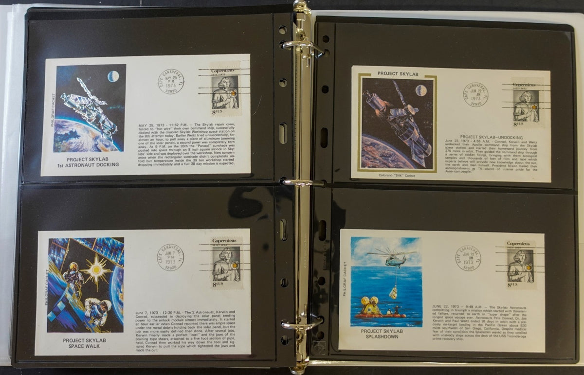 United States Space Event Covers & FDC Collection Album 1968-1989 ZAYIX