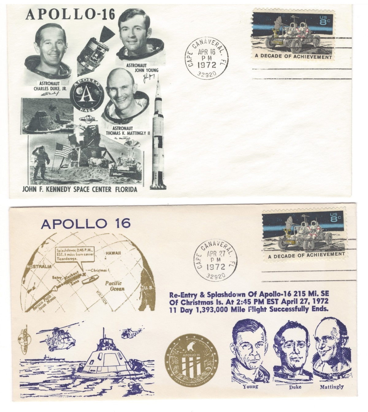 United States Space Event Covers & FDC Collection Album 1968-1989 ZAYIX