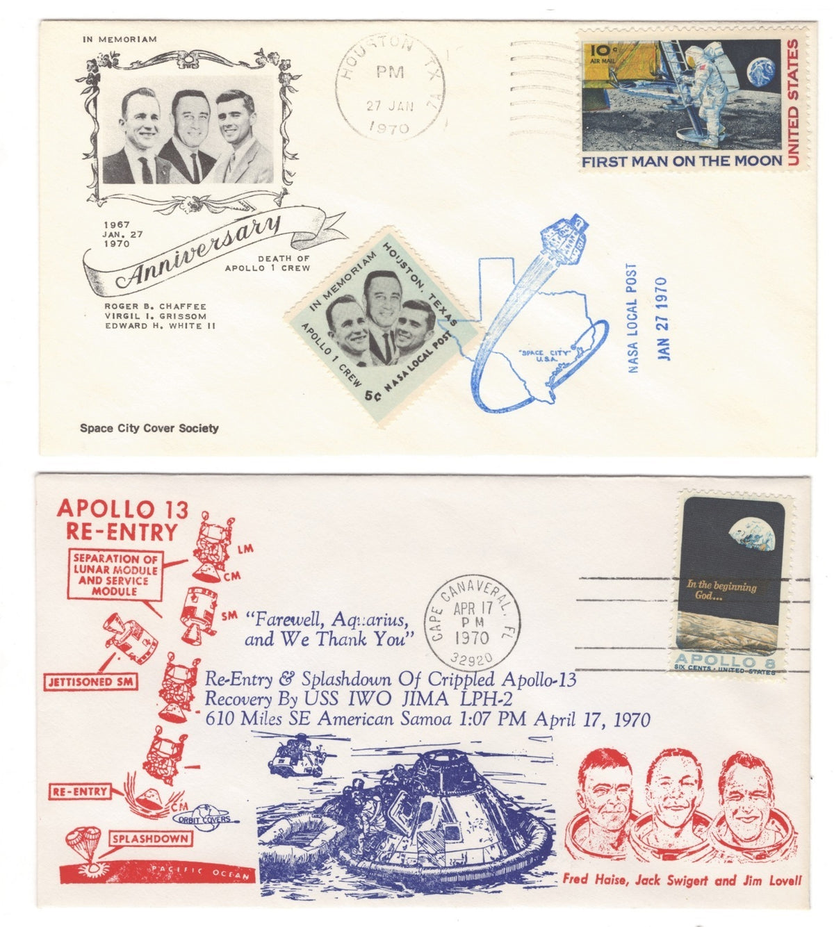 United States Space Event Covers & FDC Collection Album 1968-1989 ZAYIX