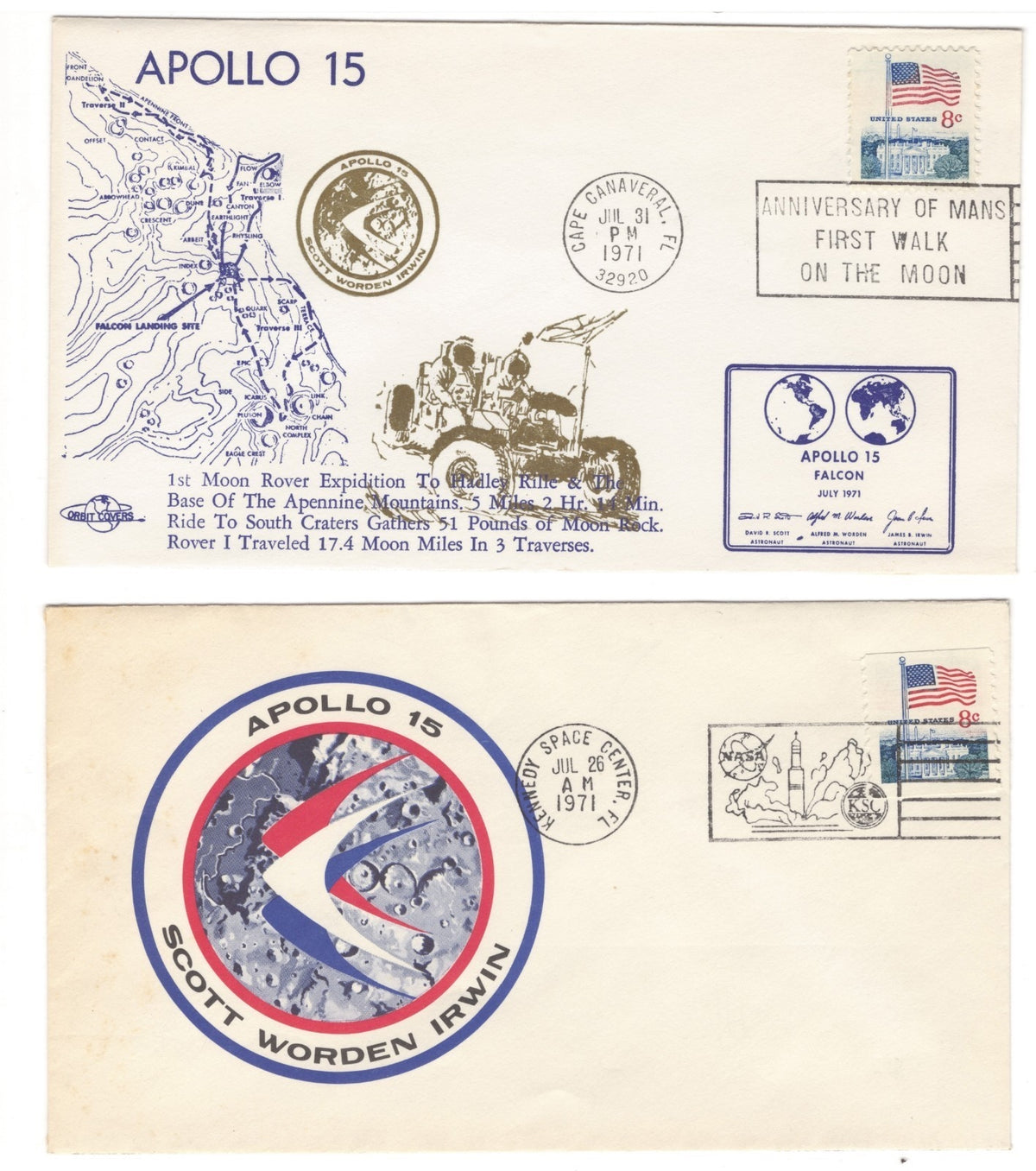 United States Space Event Covers & FDC Collection Album 1968-1989 ZAYIX