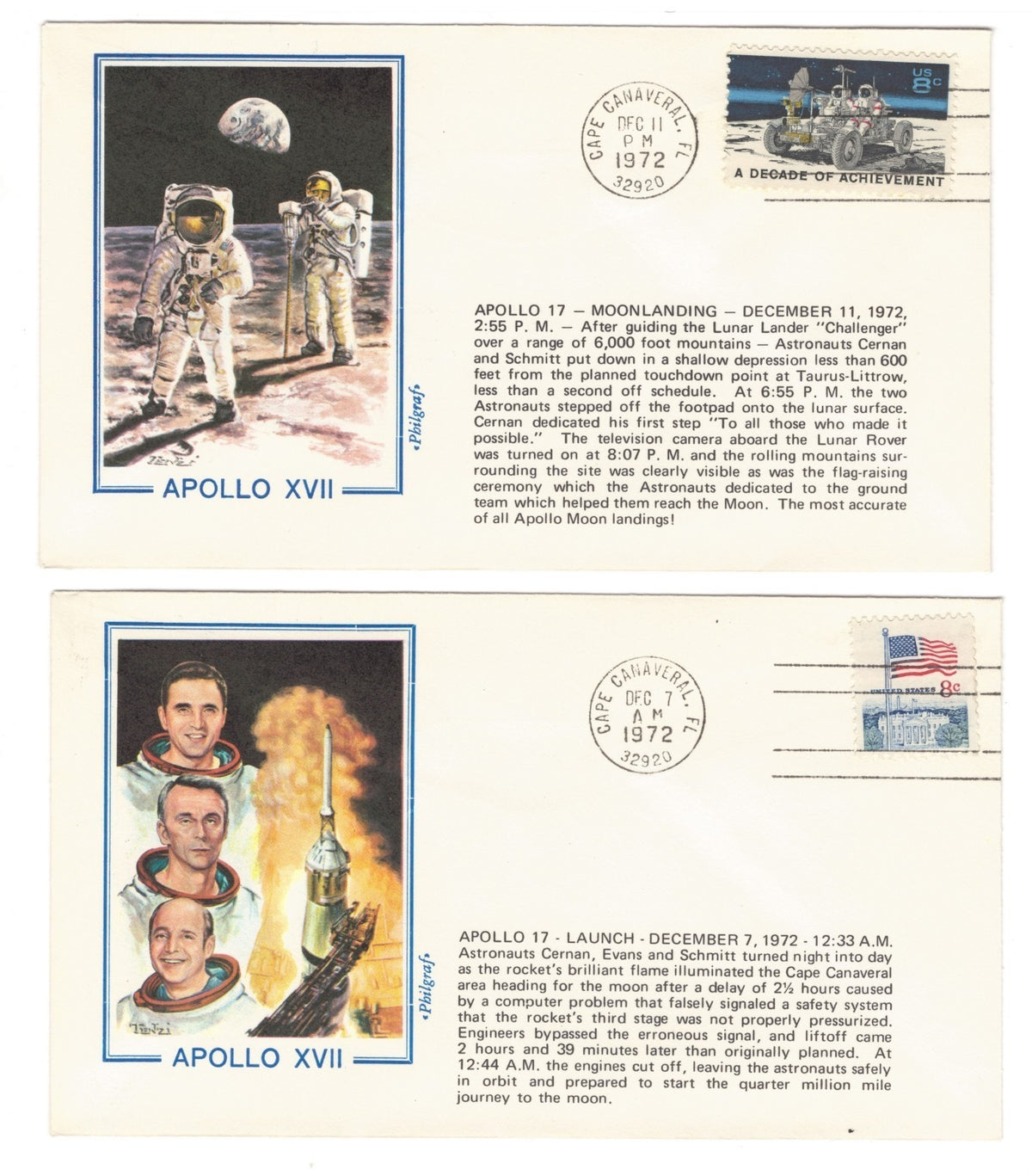 United States Space Event Covers & FDC Collection Album 1968-1989 ZAYIX