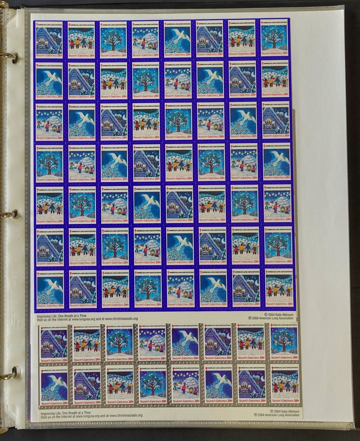 Christmas Seals Conservation Stamps & Cinderellas Stamp Collection Album ZAYIX