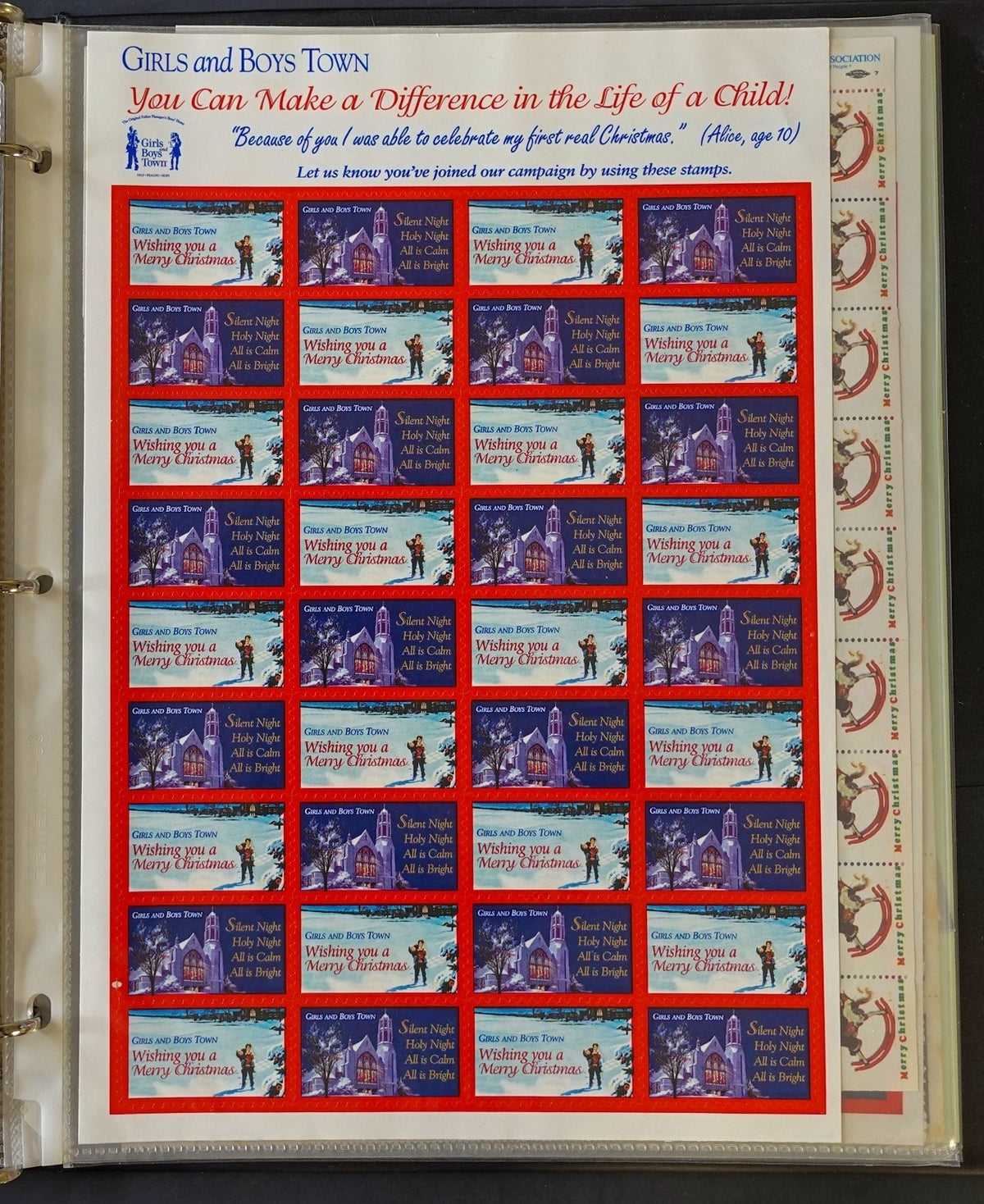 Christmas Seals Conservation Stamps & Cinderellas Stamp Collection Album ZAYIX