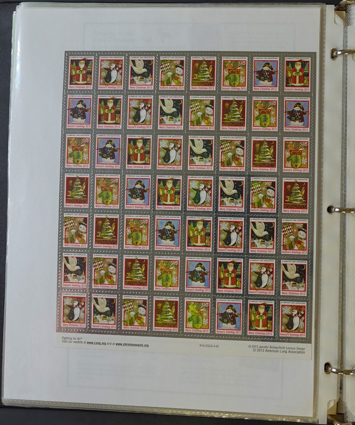 Christmas Seals Conservation Stamps & Cinderellas Stamp Collection Album ZAYIX