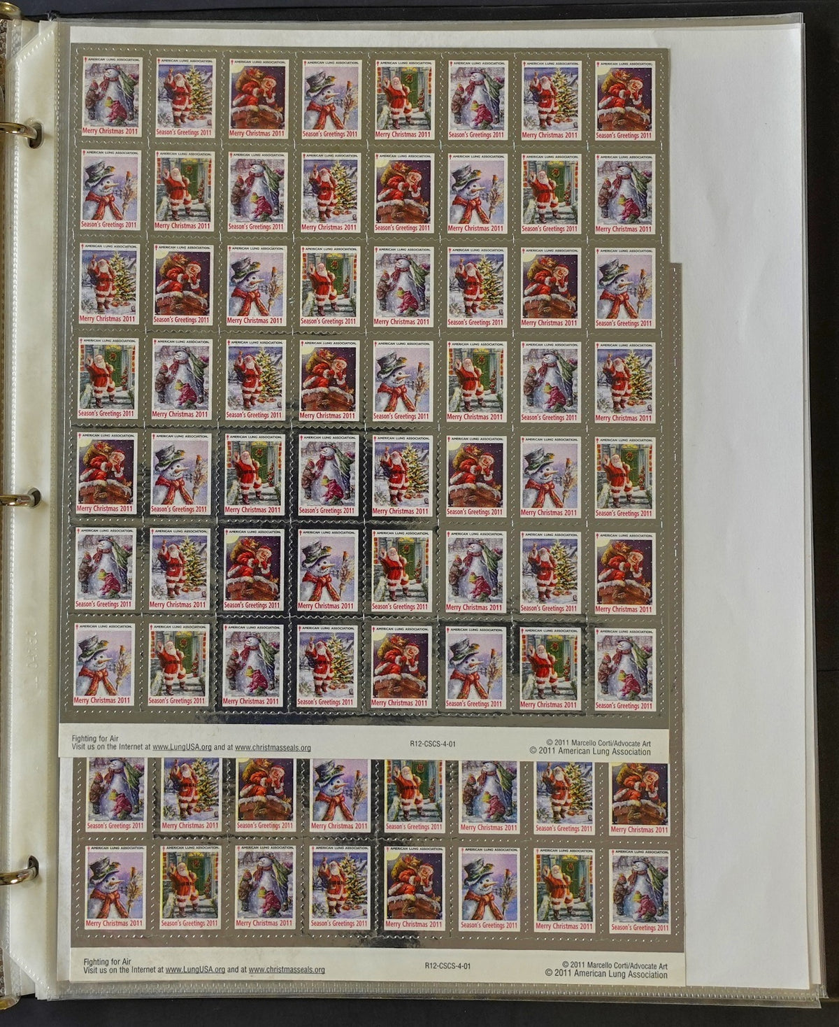 Christmas Seals Conservation Stamps & Cinderellas Stamp Collection Album ZAYIX
