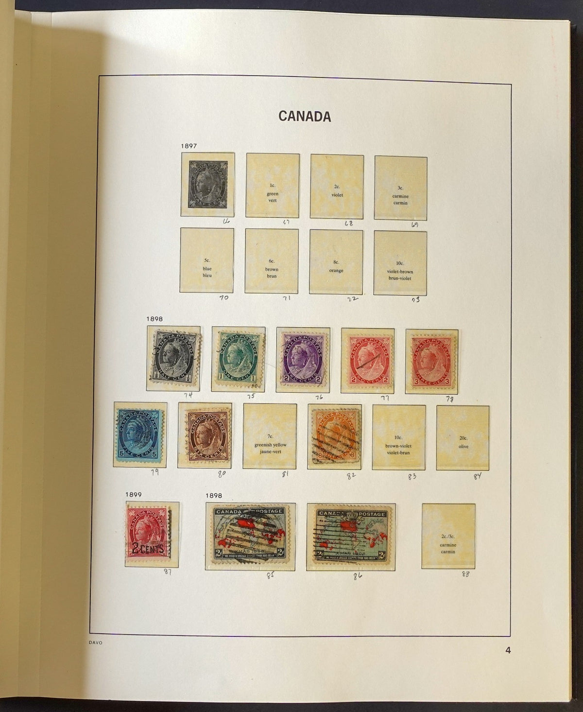 Canada Stamp Collection Davo Album & Slipcase 2 Volume Set 1851-1970 ZAYIX