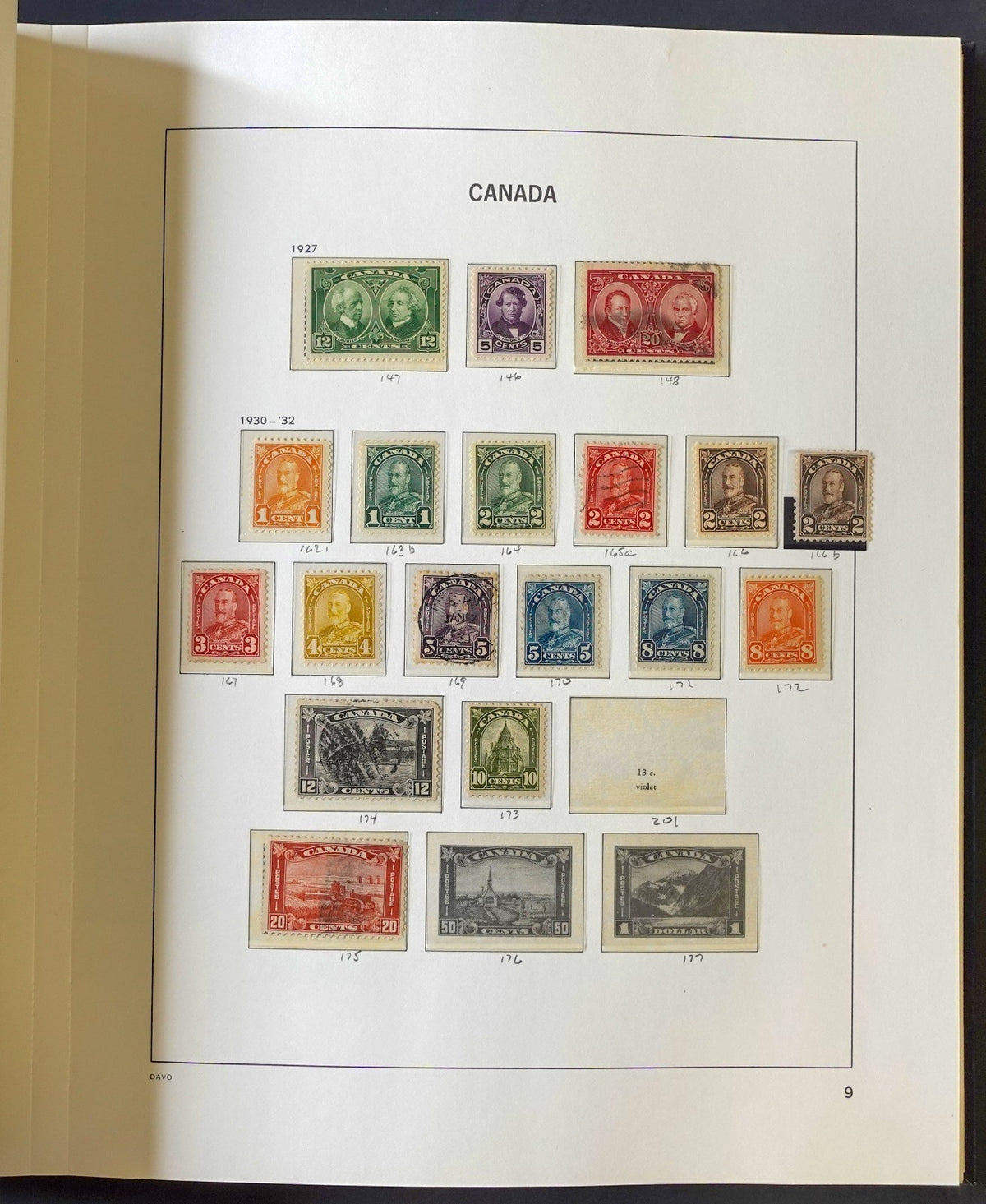 Canada Stamp Collection Davo Album & Slipcase 2 Volume Set 1851-1970 ZAYIX