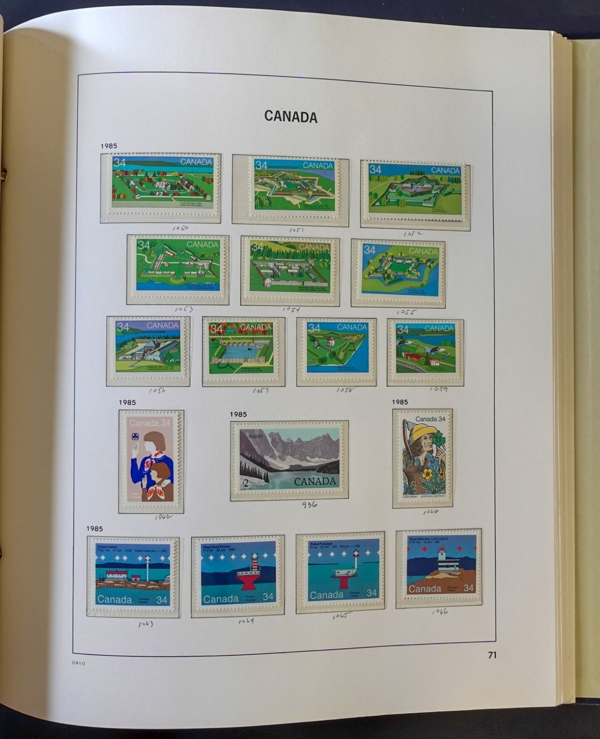 Canada Stamp Collection Davo Album & Slipcase 2 Volume Set 1851-1970 ZAYIX