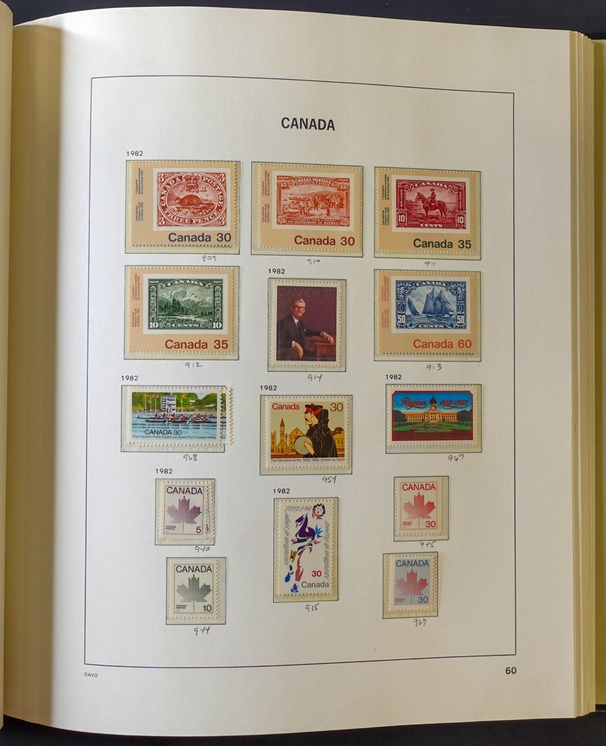 Canada Stamp Collection Davo Album & Slipcase 2 Volume Set 1851-1970 ZAYIX