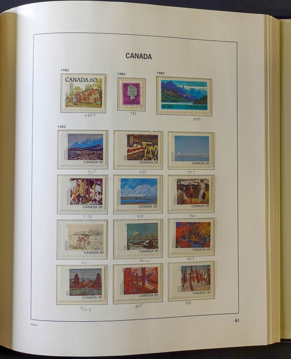 Canada Stamp Collection Davo Album & Slipcase 2 Volume Set 1851-1970 ZAYIX
