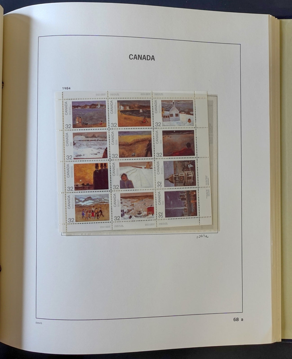 Canada Stamp Collection Davo Album & Slipcase 2 Volume Set 1851-1970 ZAYIX