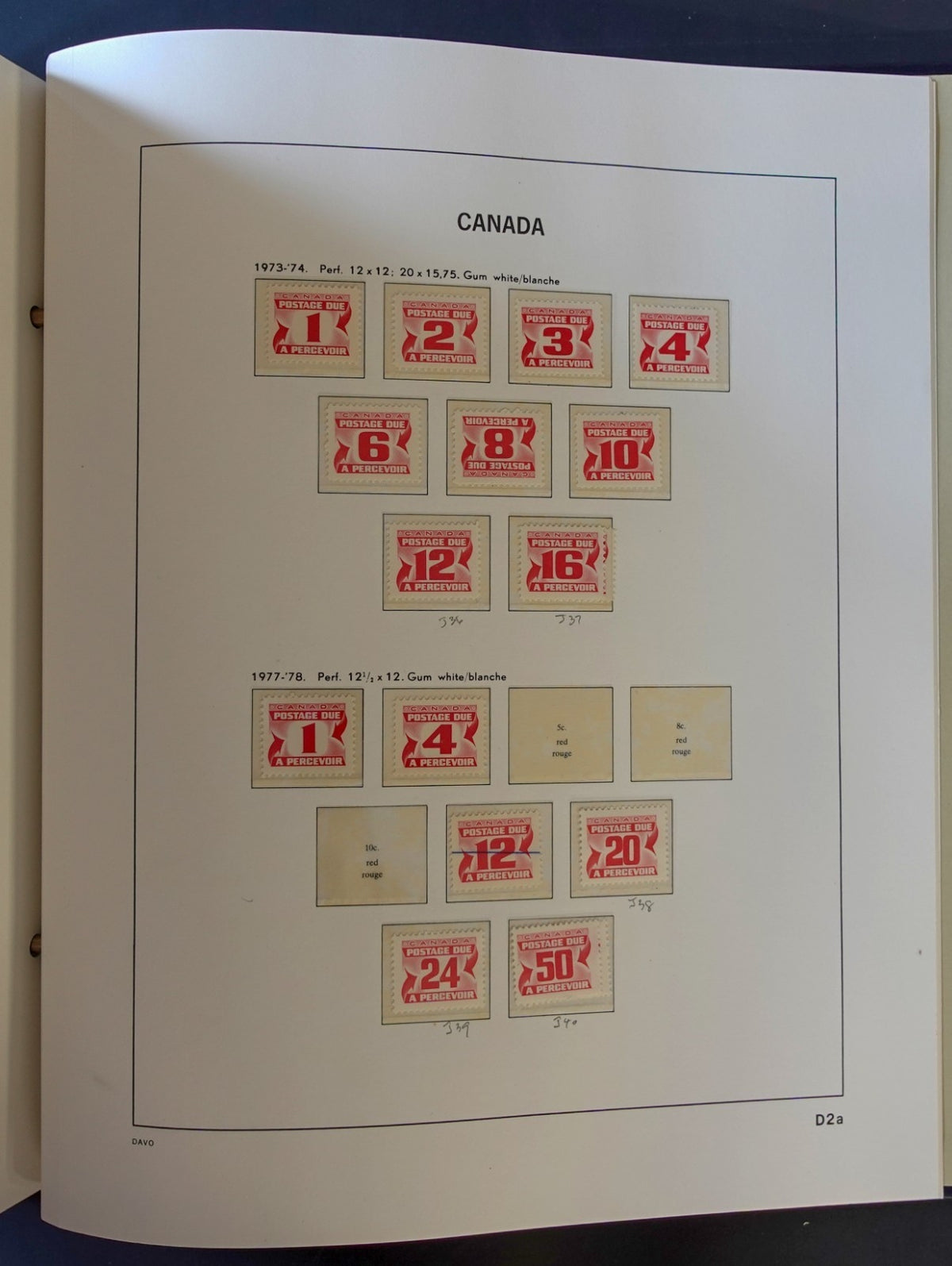 Canada Stamp Collection Davo Album & Slipcase 2 Volume Set 1851-1970 ZAYIX