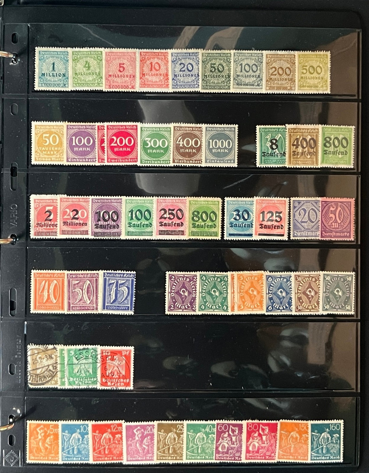 Germany Stamp Collection 13 Stockpages Mint & Used ZAYIX