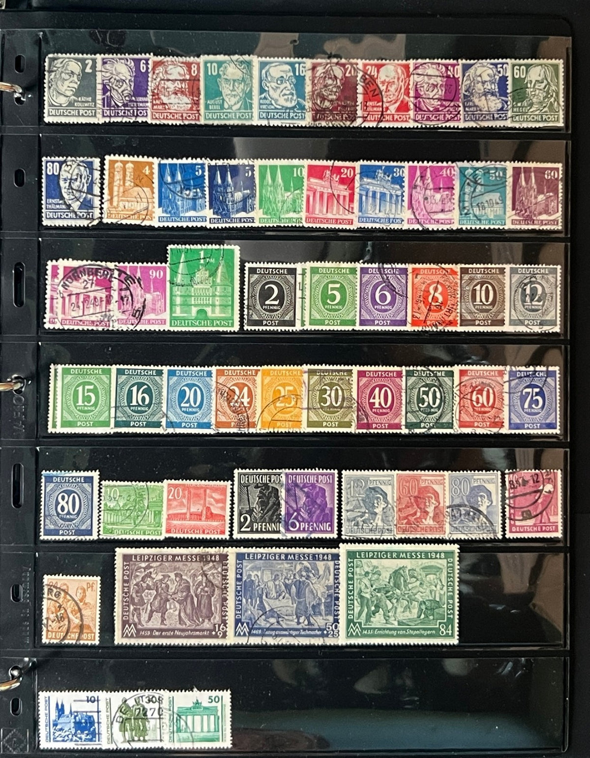 Germany Stamp Collection 13 Stockpages Mint & Used ZAYIX