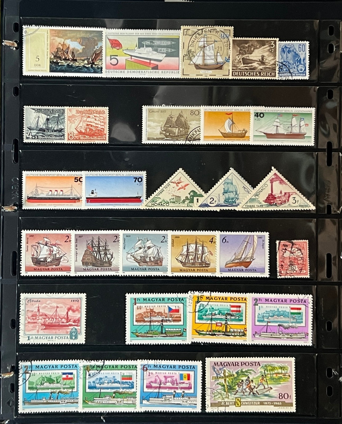 Boats & Ships Topicals Stamp Collection 20 Stockpages Mint & Used ZAYIX