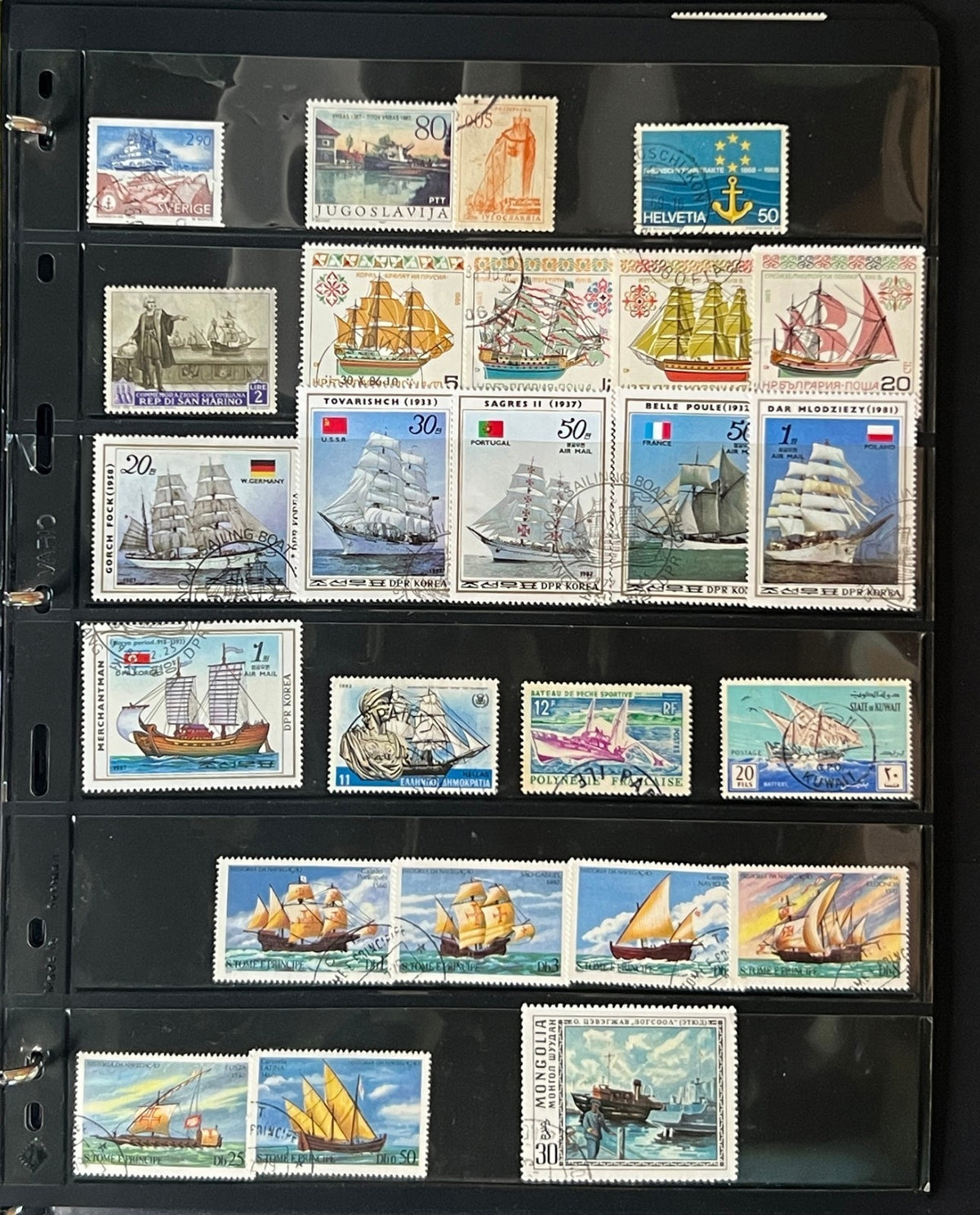 Boats & Ships Topicals Stamp Collection 20 Stockpages Mint & Used ZAYIX