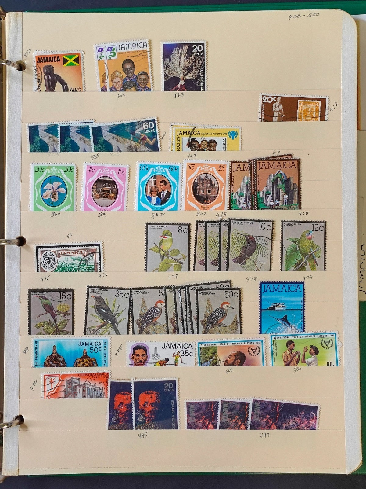 Jamaica & Bob Marley Stamp Collection Stockbook 2 Volumes Mint & Used ZAYIX