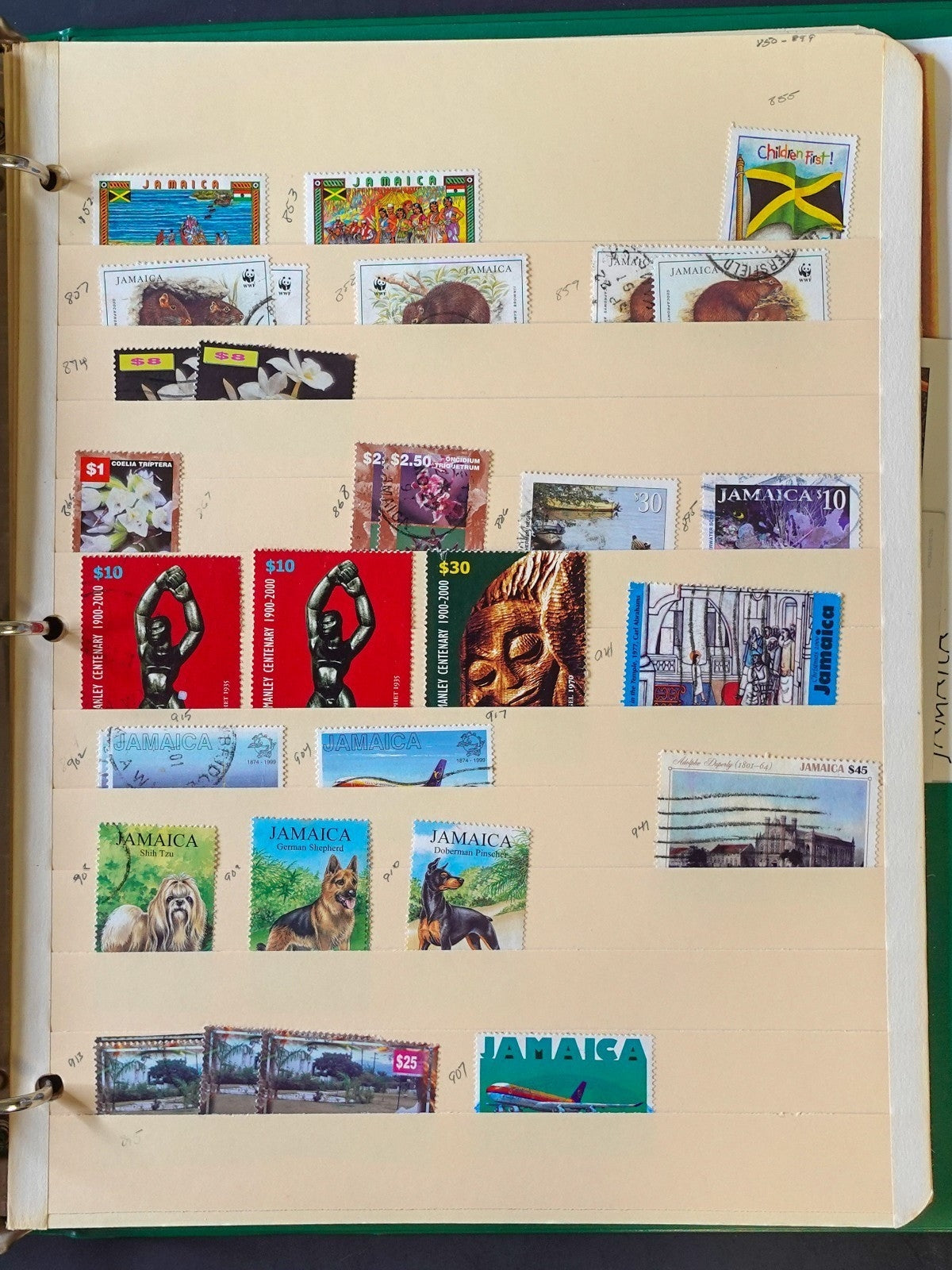 Jamaica & Bob Marley Stamp Collection Stockbook 2 Volumes Mint & Used ZAYIX