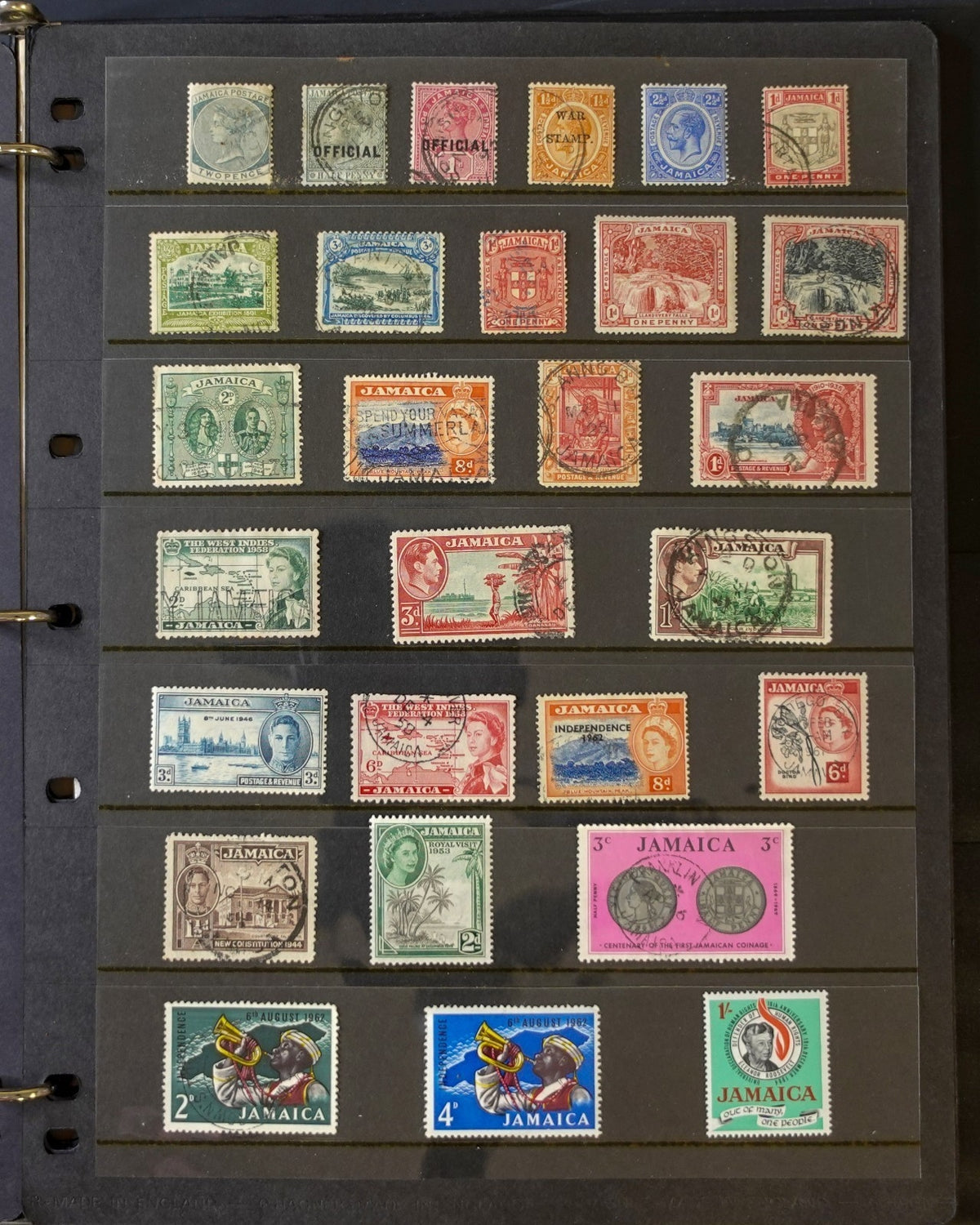 Jamaica & Bob Marley Stamp Collection Stockbook 2 Volumes Mint & Used ZAYIX
