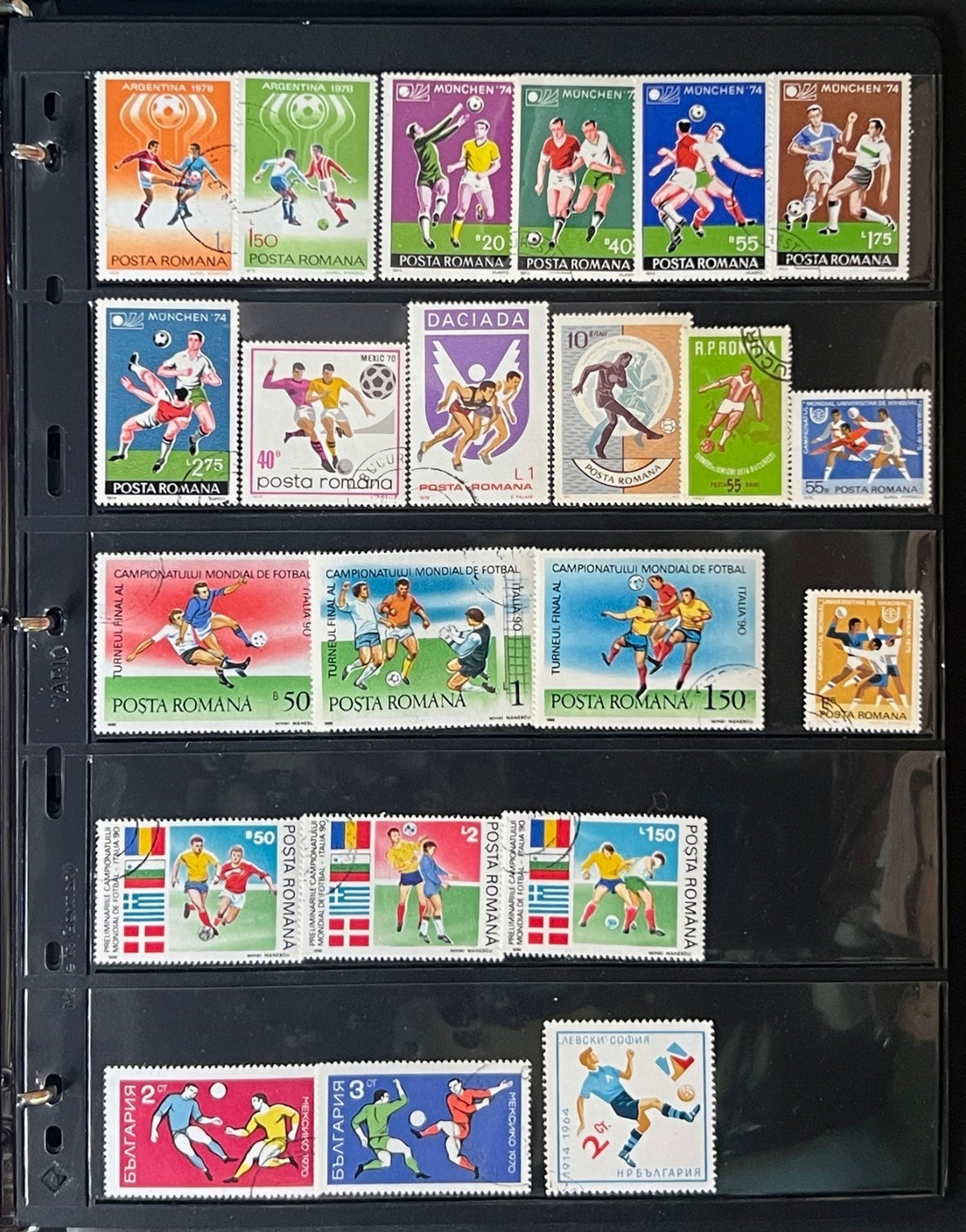 Sports Topicals Stamp Collection Stockbook 28 Pages Mint & Used ZAYIX
