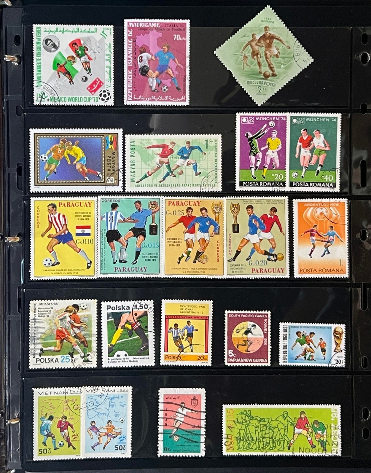 Sports Topicals Stamp Collection Stockbook 28 Pages Mint & Used ZAYIX