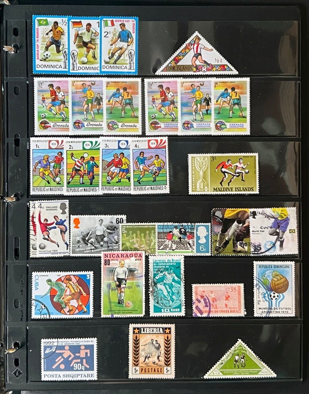 Sports Topicals Stamp Collection Stockbook 28 Pages Mint & Used ZAYIX