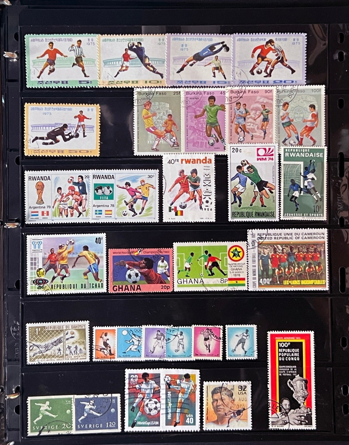 Sports Topicals Stamp Collection Stockbook 28 Pages Mint & Used ZAYIX