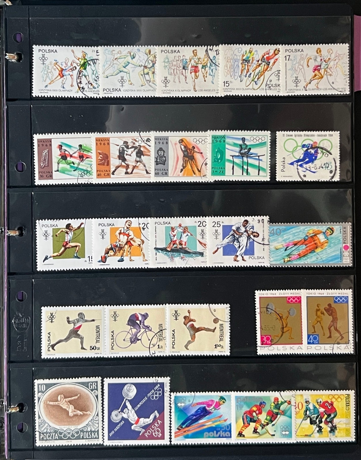 Sports Topicals Stamp Collection Stockbook 28 Pages Mint & Used ZAYIX