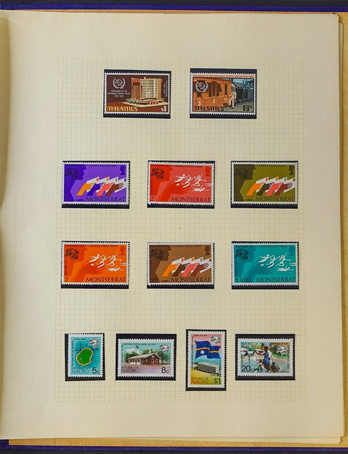 Universal Postal Union Stamp Collection Album MNH Sets & Souvenir Sheets ZAYIX