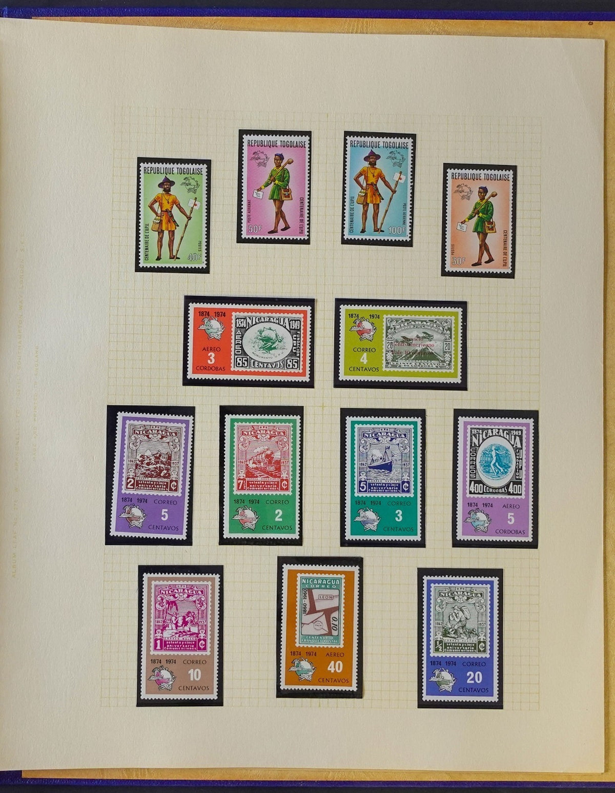 Universal Postal Union Stamp Collection Album MNH Sets & Souvenir Sheets ZAYIX