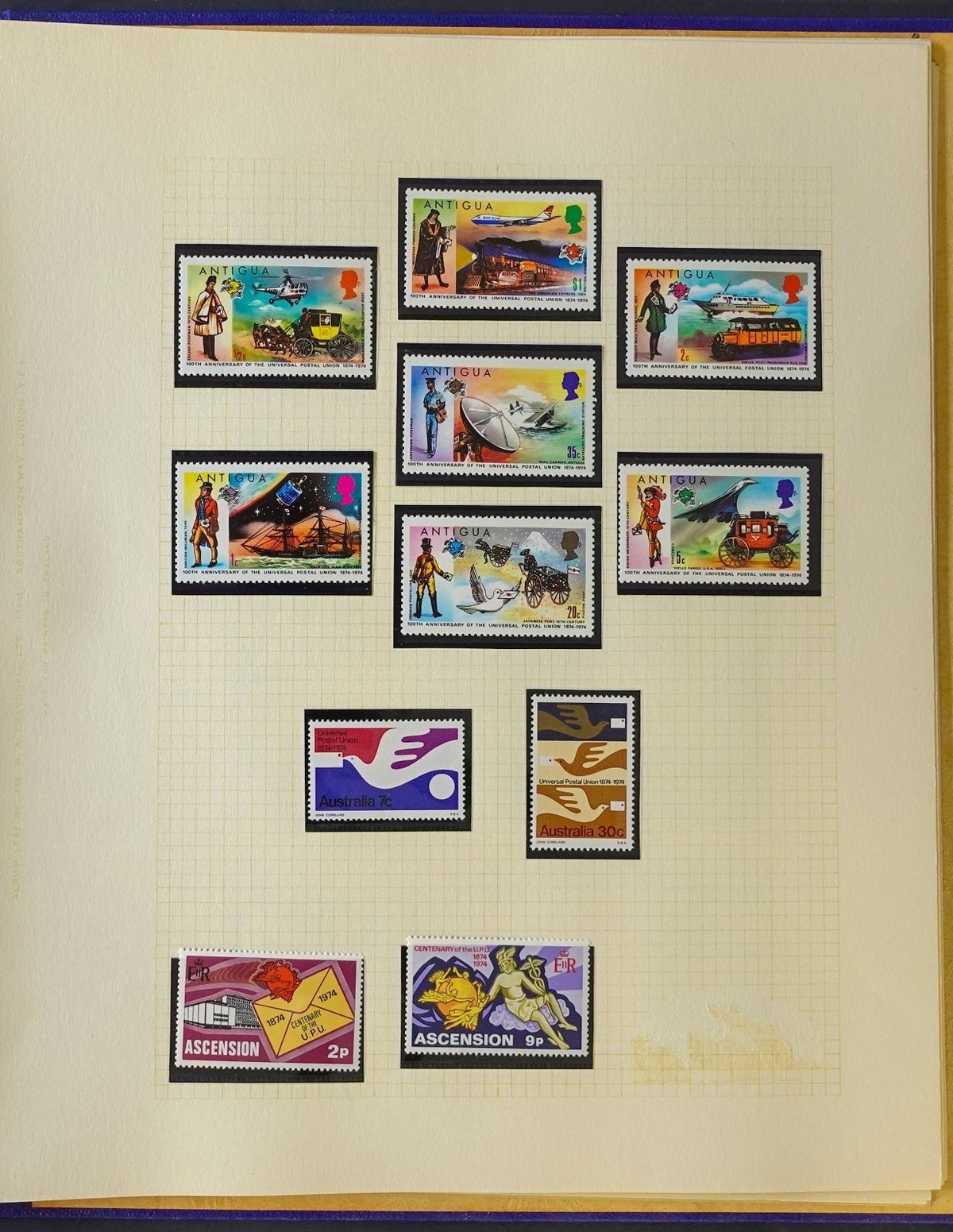 Universal Postal Union Stamp Collection Album MNH Sets & Souvenir Sheets ZAYIX