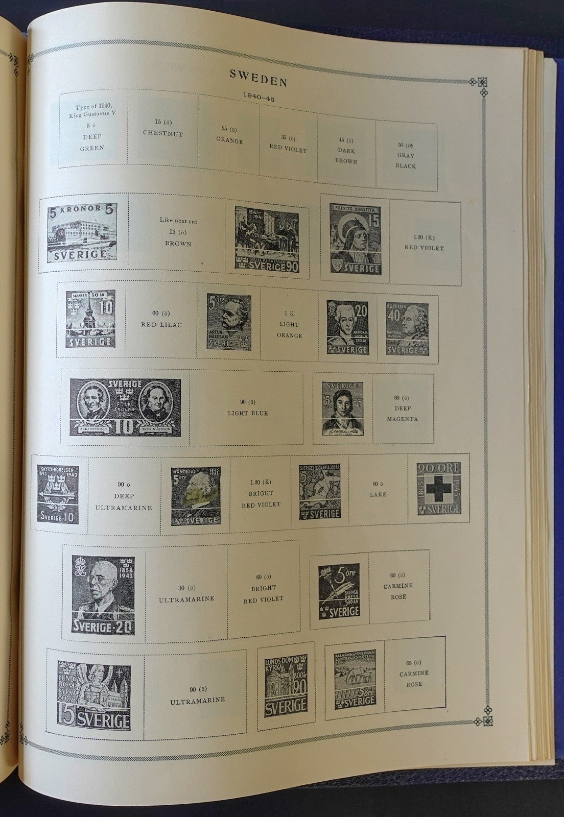 New Zealand-Switzerland Scott International Postage Stamp Album ZAYIX