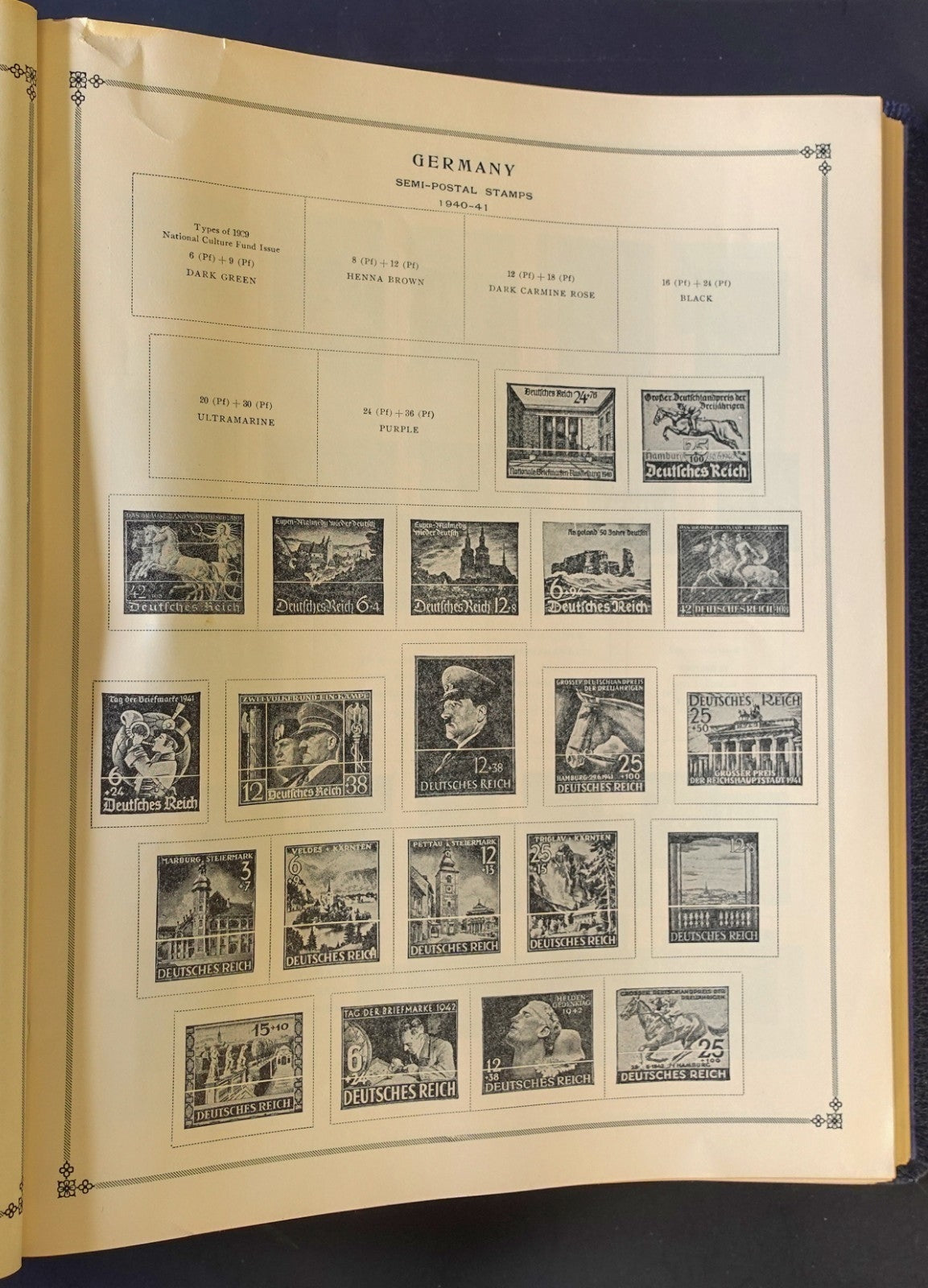 Germany-New Foundland Scott International Postage Stamp Album ZAYIX
